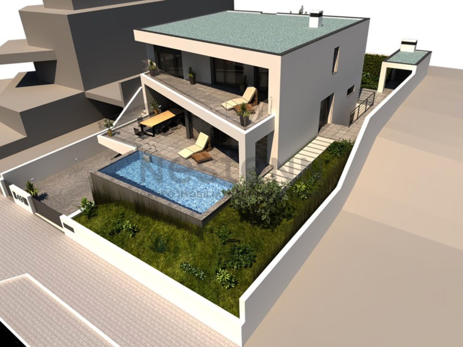 Maison 3 chambres avec vue sur la mer à Praia da Areia Branca