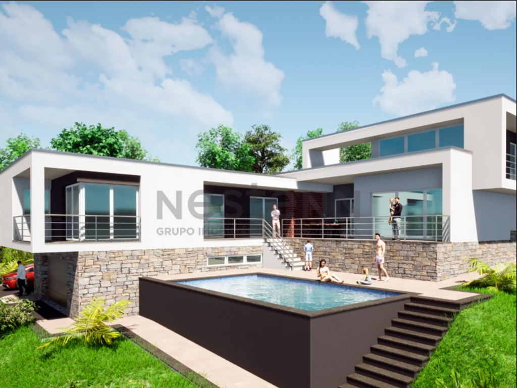 Terrain avec projet à 600 m de la plage