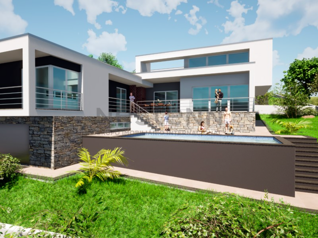 Terrain avec projet à 600 m de la plage